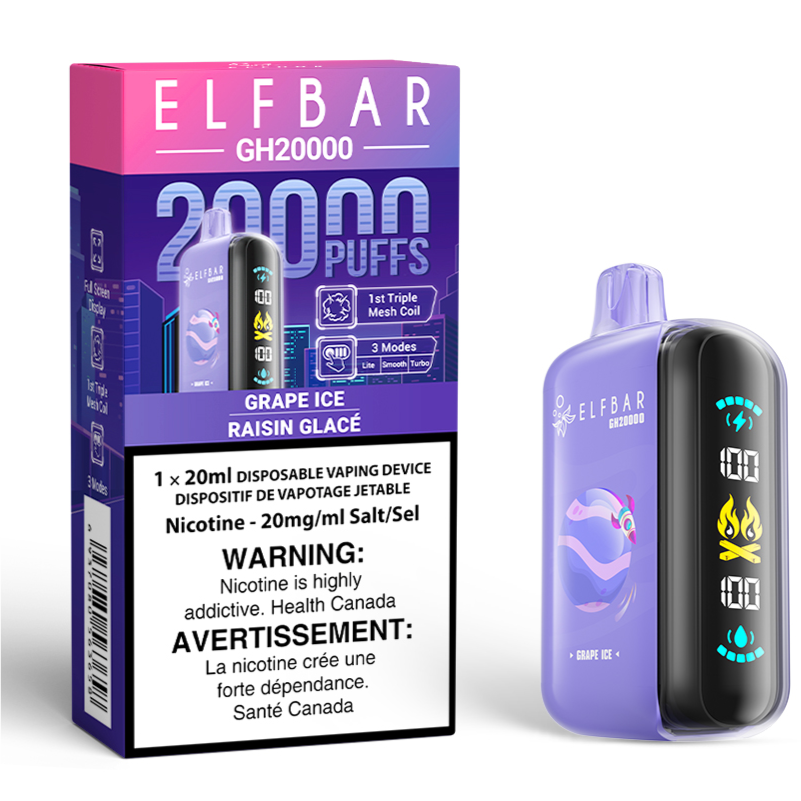 ELF BAR GH 20K Disposable Vape Grape Ice