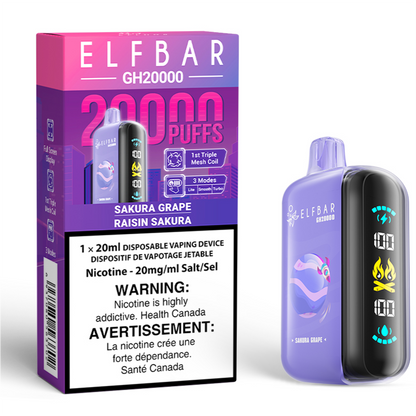 ELF BAR GH 20K Disposable Vape Sakura Grape