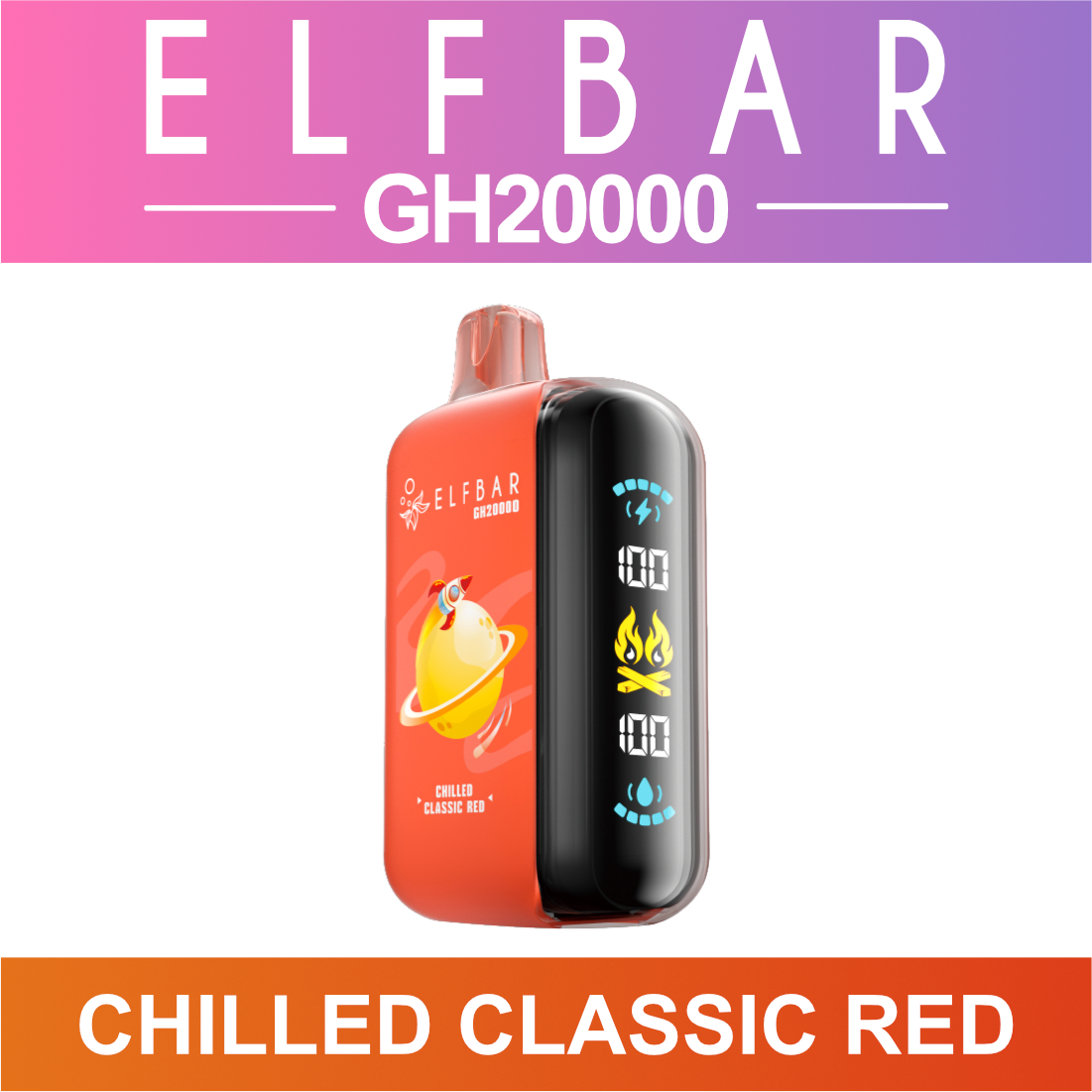 ELF BAR GH20000 Disposable Vape Chilled Classic Red