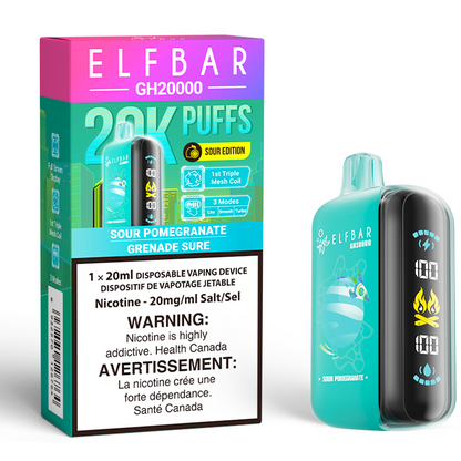 ELF BAR GH20000 Disposable Vape Sour Pomegranate