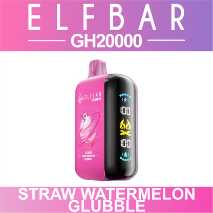 ELF BAR GH20000 Disposable Vape Straw Watermelon Glubble