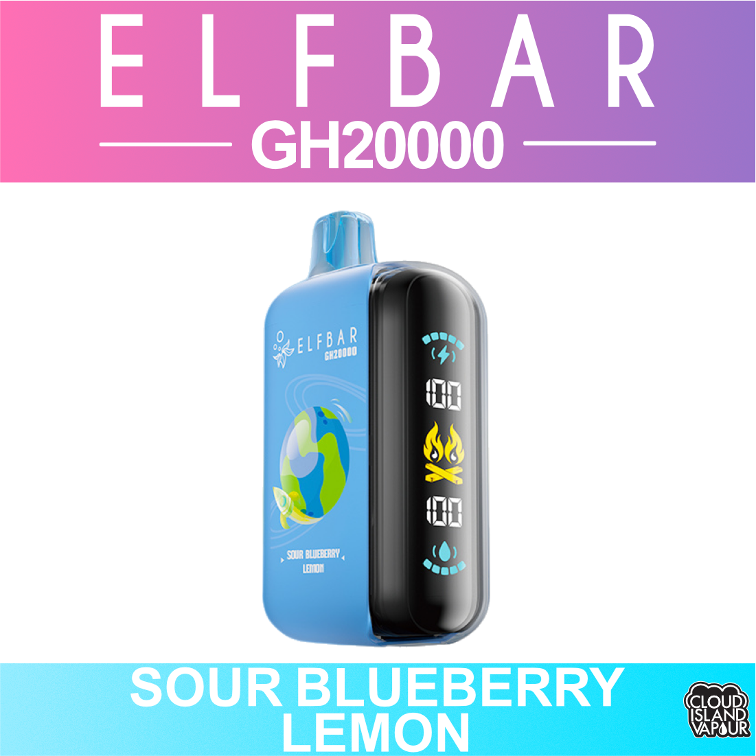 ELF BAR GH20000 Sour Blueberry Lemon