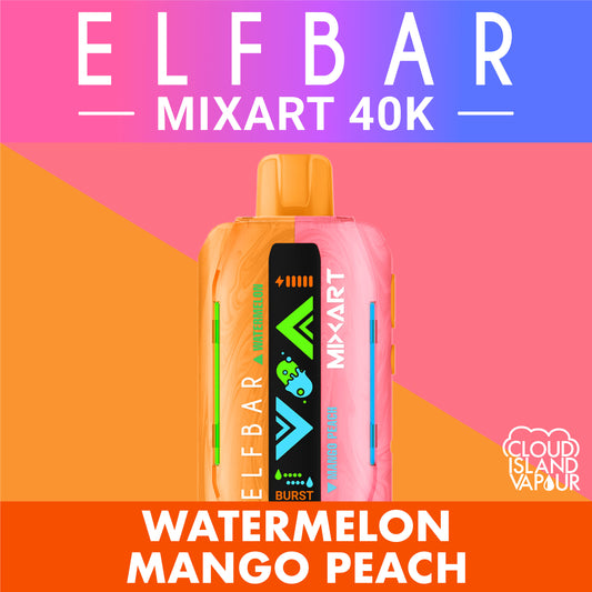 ELF BAR MIXART 40K Watermelon Mango Peach