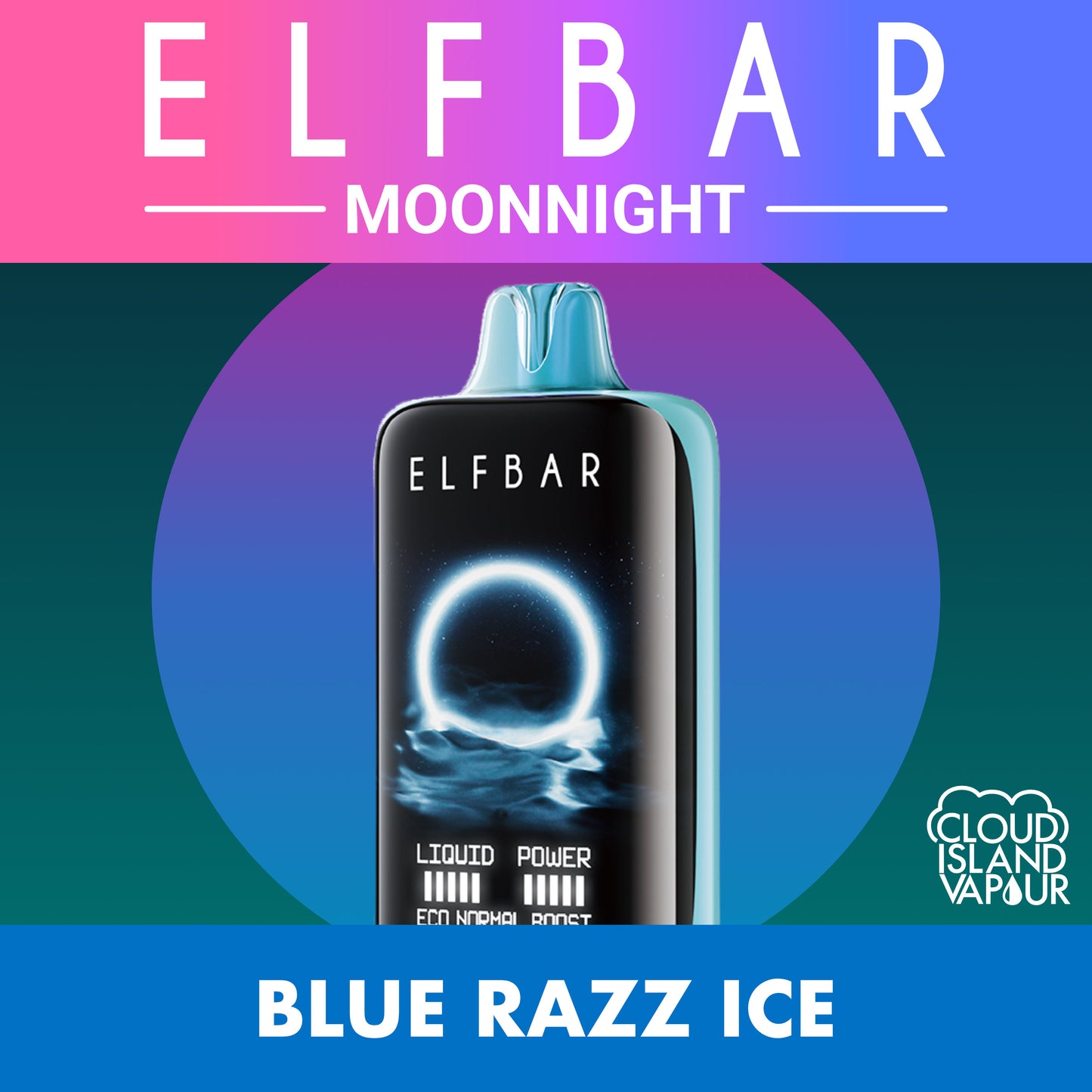 ELF BAR MOONNIGHT 70K Blue Razz Ice