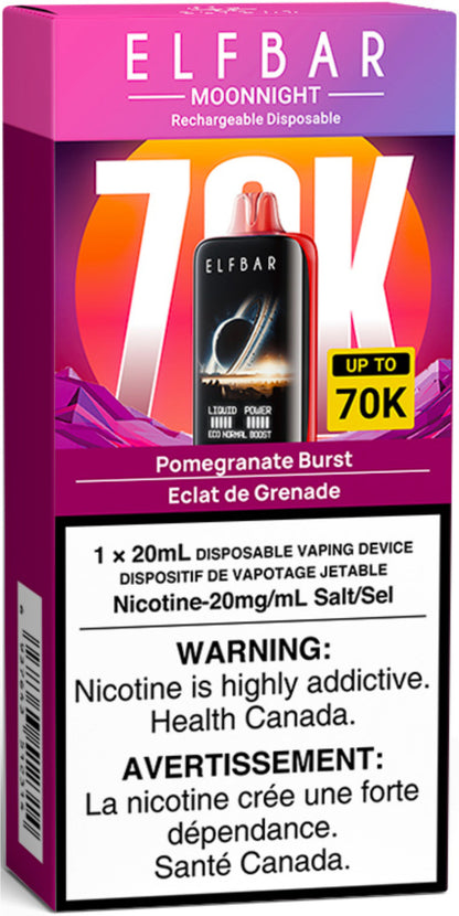 ELF BAR MOONNIGHT 70K Disposable Pomegranate Burst
