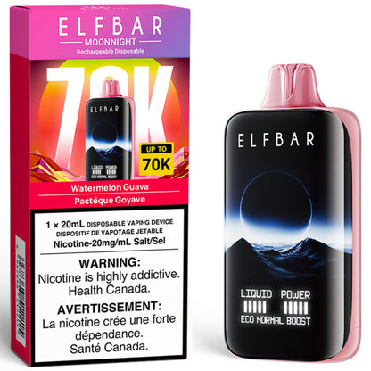 ELF BAR MOONNIGHT 70K Disposable Vape Watermelon Guava