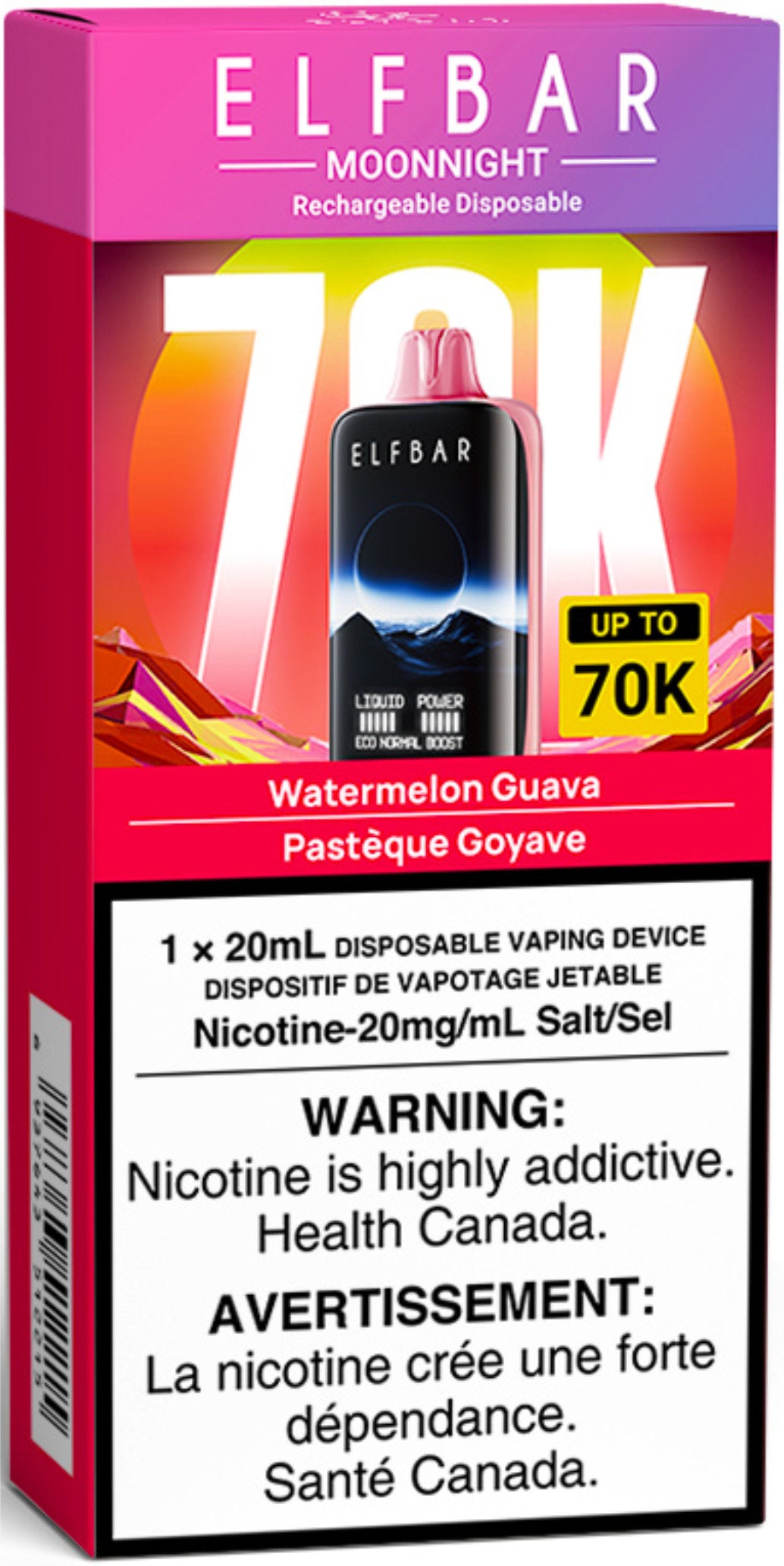 ELF BAR MOONNIGHT 70K Disposable Watermelon Guava