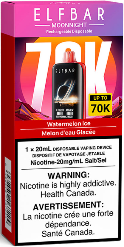 ELF BAR MOONNIGHT 70K Disposable Watermelon Ice