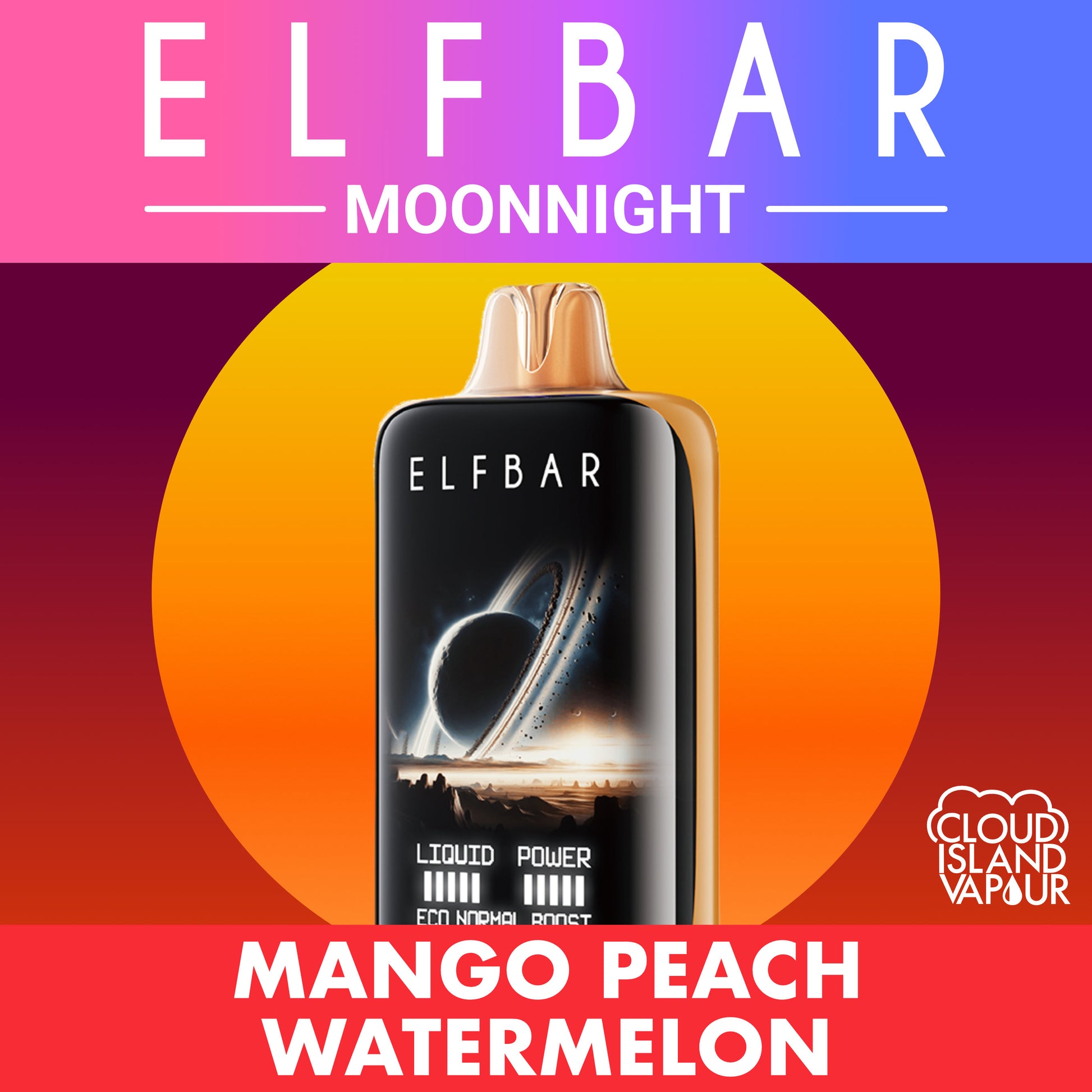ELF BAR MOONNIGHT 70K Mango Peach Watermelon