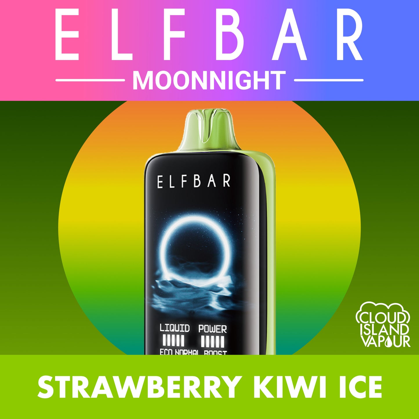 ELF BAR MOONNIGHT 70K Strawberry Kiwi Ice