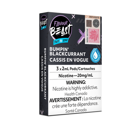 Flavour Beast Prefilled e-liquid vape Pods 3-pack Bumpin' Blackcurrant