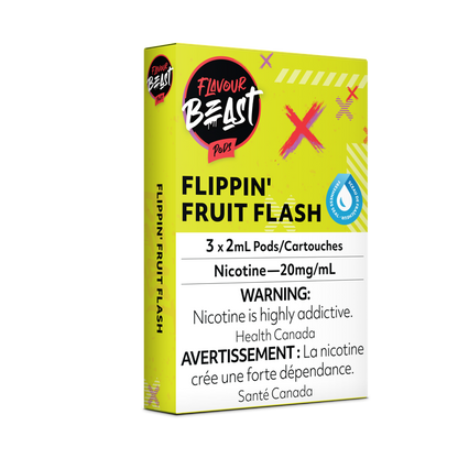 Flavour Beast Prefilled e-liquid vape Pods 3-pack Flippin' Fruit Flash