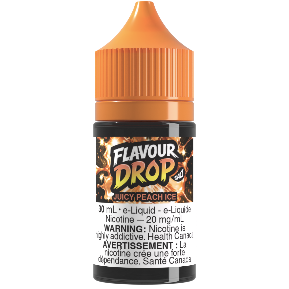 Flavour Drop Salt Nic E-Liquid Juicy Peach Ice