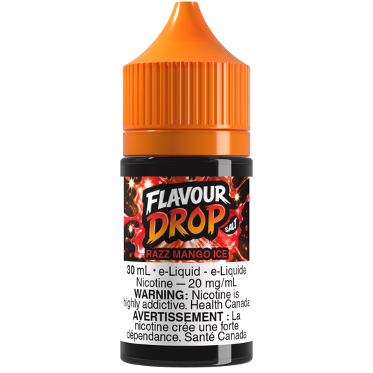 Flavour Drop Salt Nic E-Liquid Razz Mango Ice