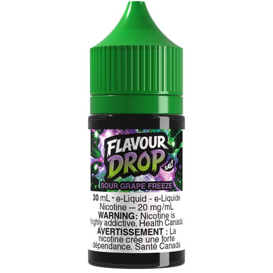 Flavour Drop Salt Nic E-Liquid Sour Grape Freeze