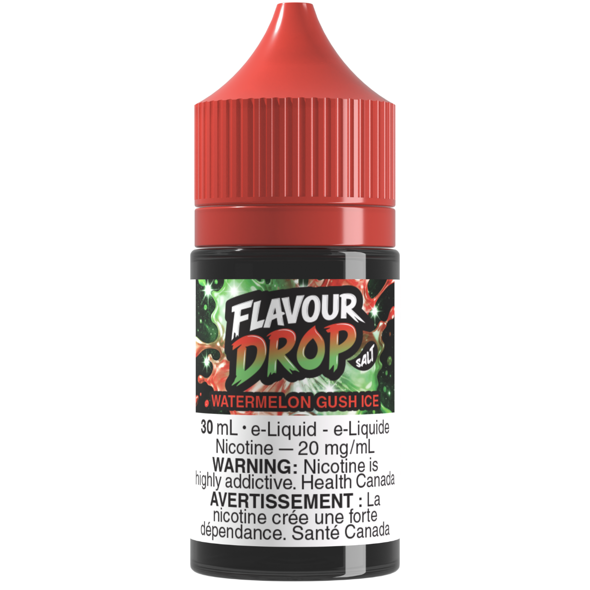 Flavour Drop Salt Nic E-Liquid Watermelon Gush Ice