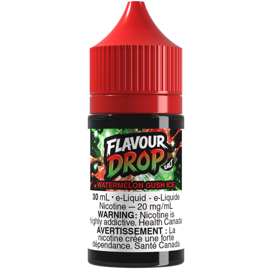 Flavour Drop Salt Nic E-Liquid Watermelon Gush Ice