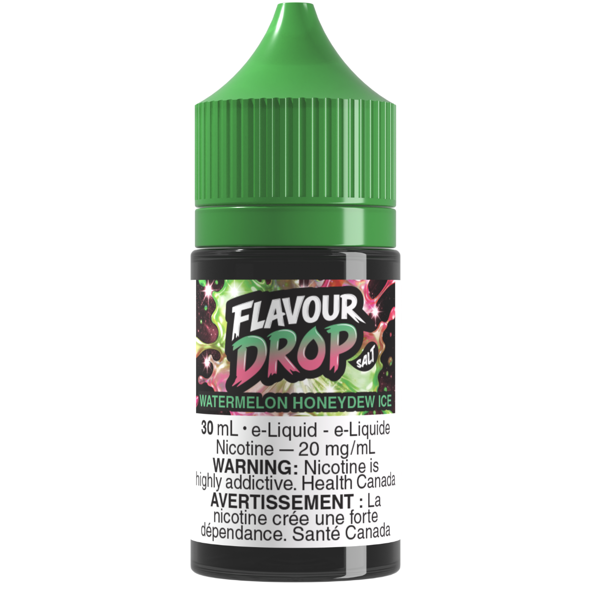 Flavour Drop Salt Nic E-Liquid Watermelon Honeydew Ice