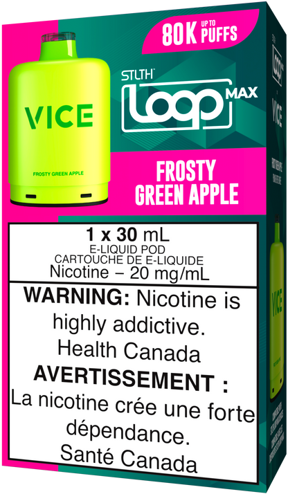 Frosty Green Apple STLTH LOOP MAX X VICE Pod Pack