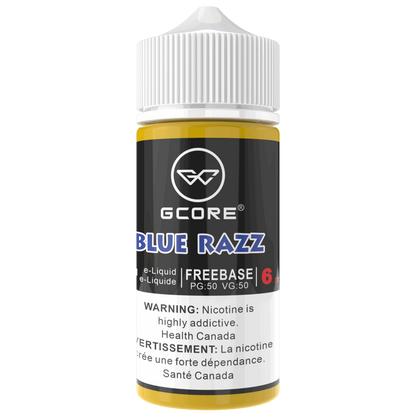 GCORE 100mL E-Liquid 6mg Blue Razz