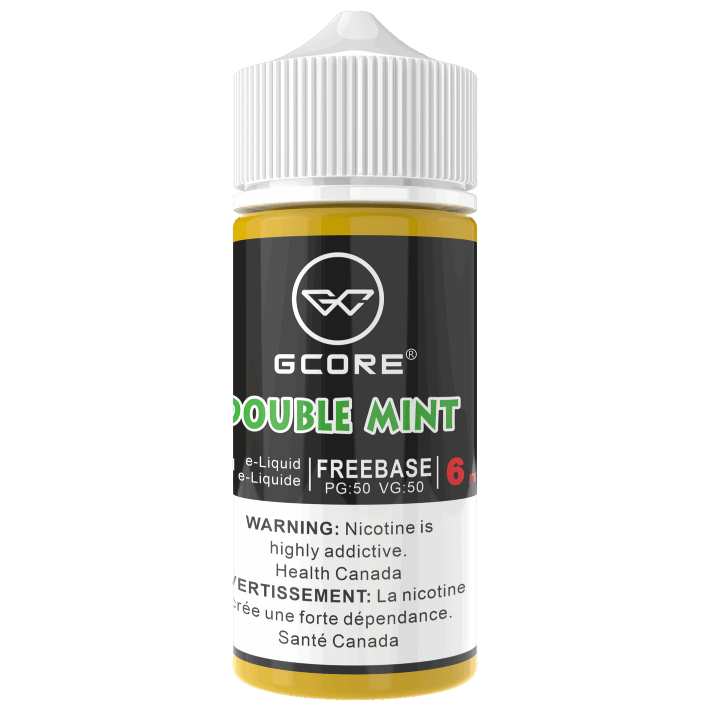 GCORE 100mL E-Liquid 6mg Double Mint