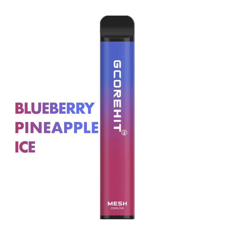 GCORE HIT 3000 puff disposable vape flavour Blueberry Pineapple Ice