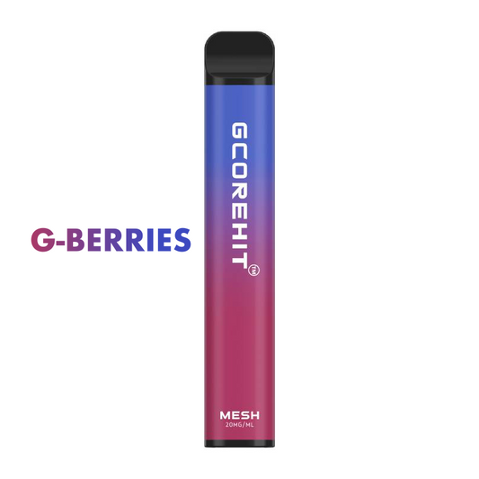 GCORE HIT 3000 puff disposable vape flavour G-Berries