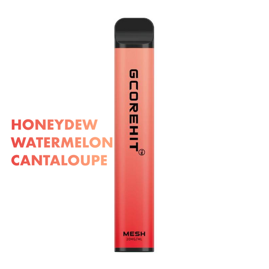 GCORE HIT 3000 puff disposable vape flavour Honeydew Watermelon Cantaloupe