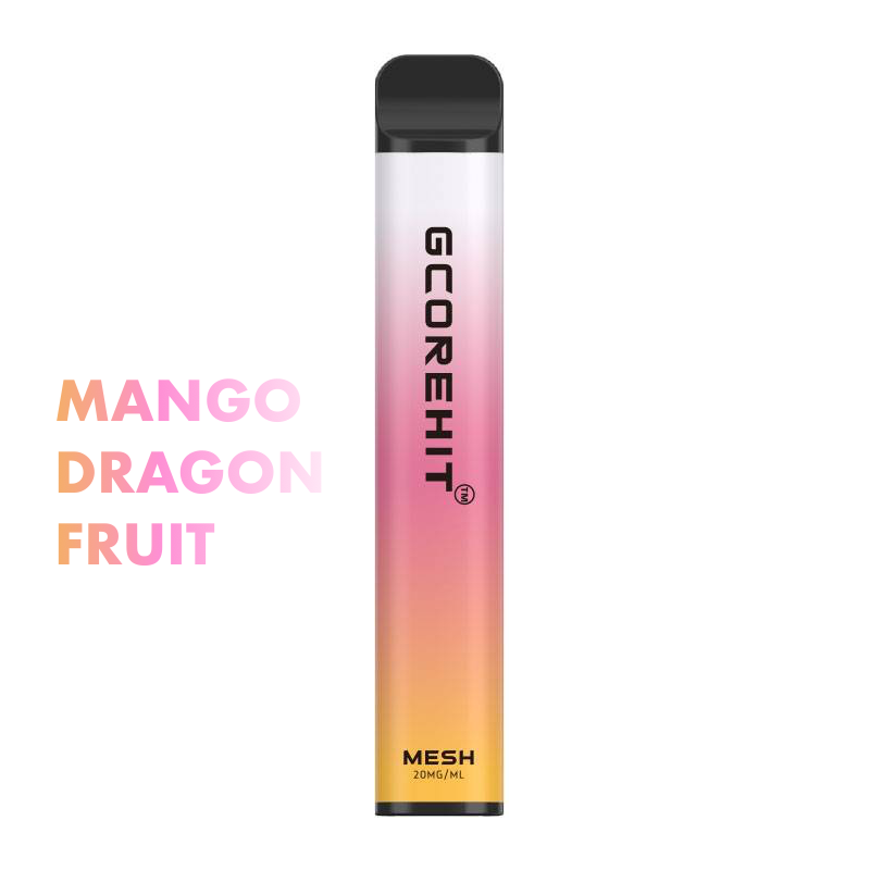 GCORE HIT 3000 puff disposable vape flavour Mango Dragon Fruit