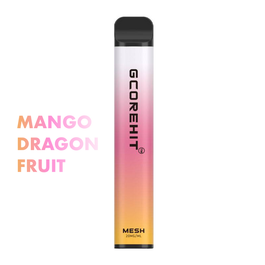 GCORE HIT 3000 puff disposable vape flavour Mango Dragon Fruit