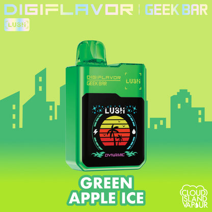 GEEK BAR DIGIFLAVOR LUSH Disposable Vape - Green Apple Ice Cloud Island Vapour GEEK BAR DIGIFLAVOR LUSH Disposable Vape - Green Apple Ice Cloud Island Vapour