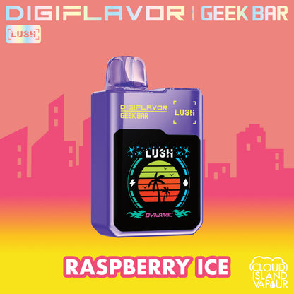 GEEK BAR DIGIFLAVOR LUSH Disposable Vape - Raspberry Ice Cloud Island Vapour GEEK BAR DIGIFLAVOR LUSH Disposable Vape - Raspberry Ice Cloud Island Vapour