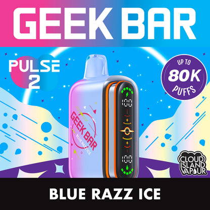 GEEK BAR PULSE 2 80K Blue Razz Ice
