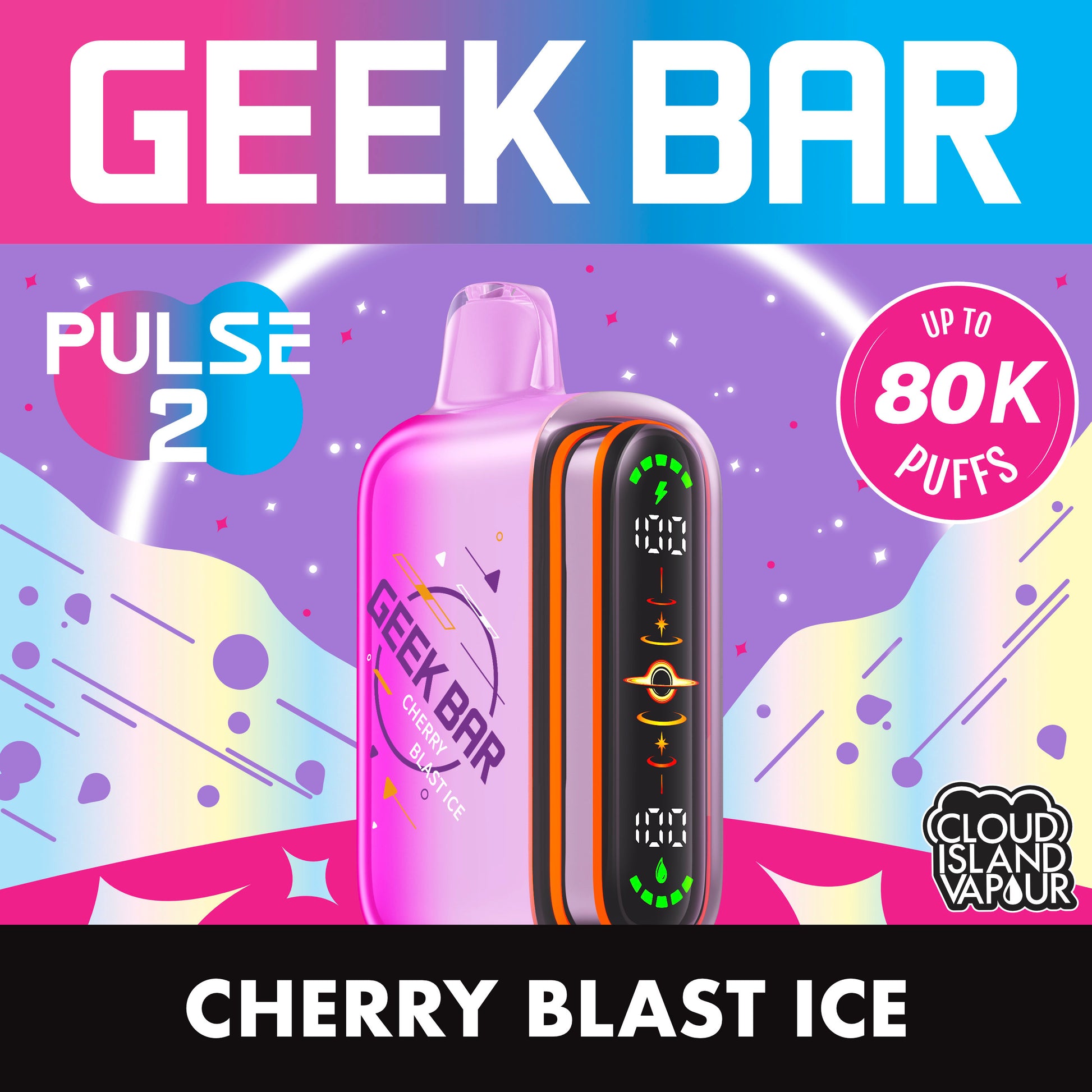 GEEK BAR PULSE 2 80K Cherry Blast Ice