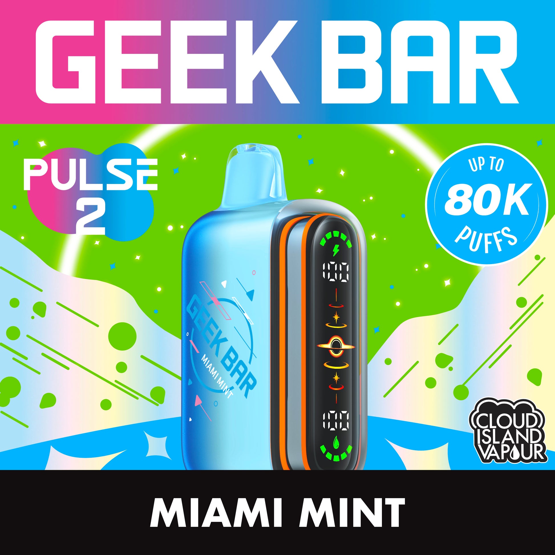 GEEK BAR PULSE 2 80K Miami Mint