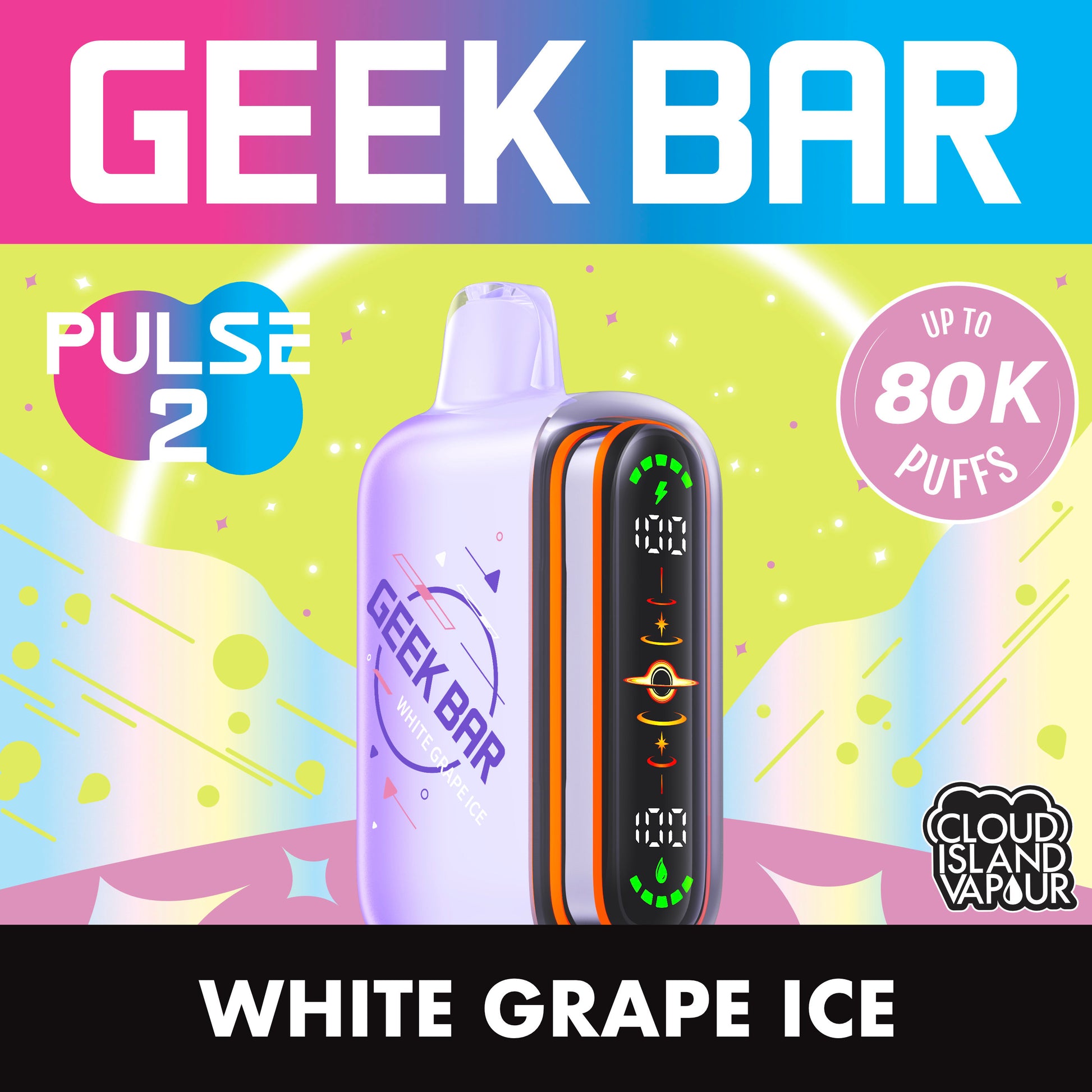 GEEK BAR PULSE 2 80K White Grape Ice