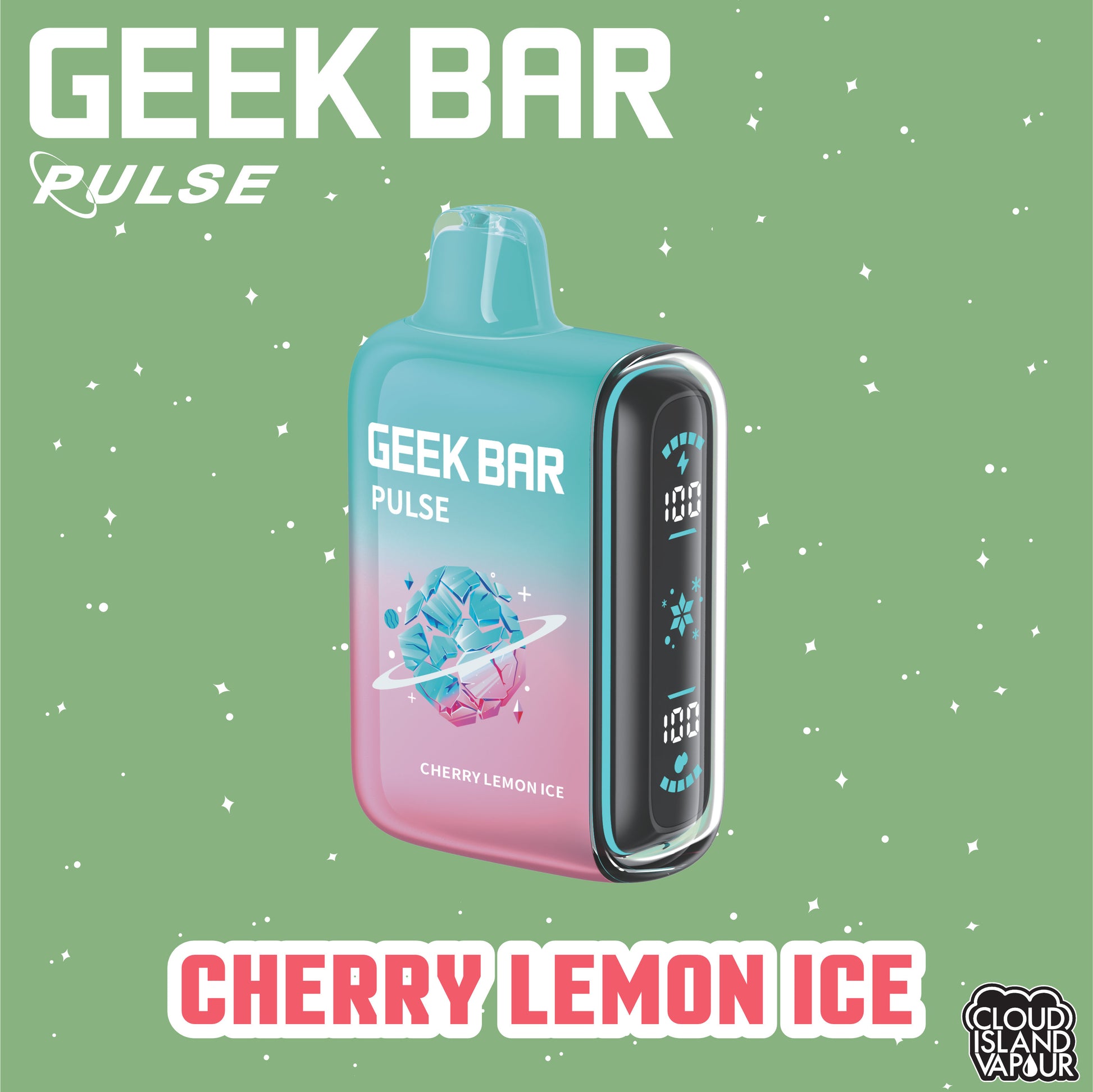 GEEK BAR PULSE 9000 Disposable Vape - Cherry Lemon Ice Cloud Island Vapour GEEK BAR PULSE 9000 Disposable Vape - Cherry Lemon Ice Cloud Island Vapour