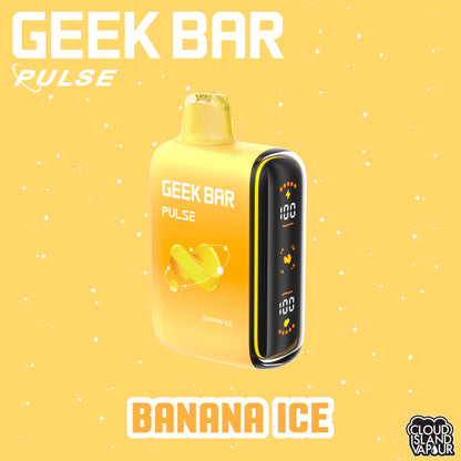 GEEK BAR PULSE 9000 Disposable Vape - Banana Ice Cloud Island Vapour GEEK BAR PULSE 9000 Disposable Vape - Banana Ice Cloud Island Vapour