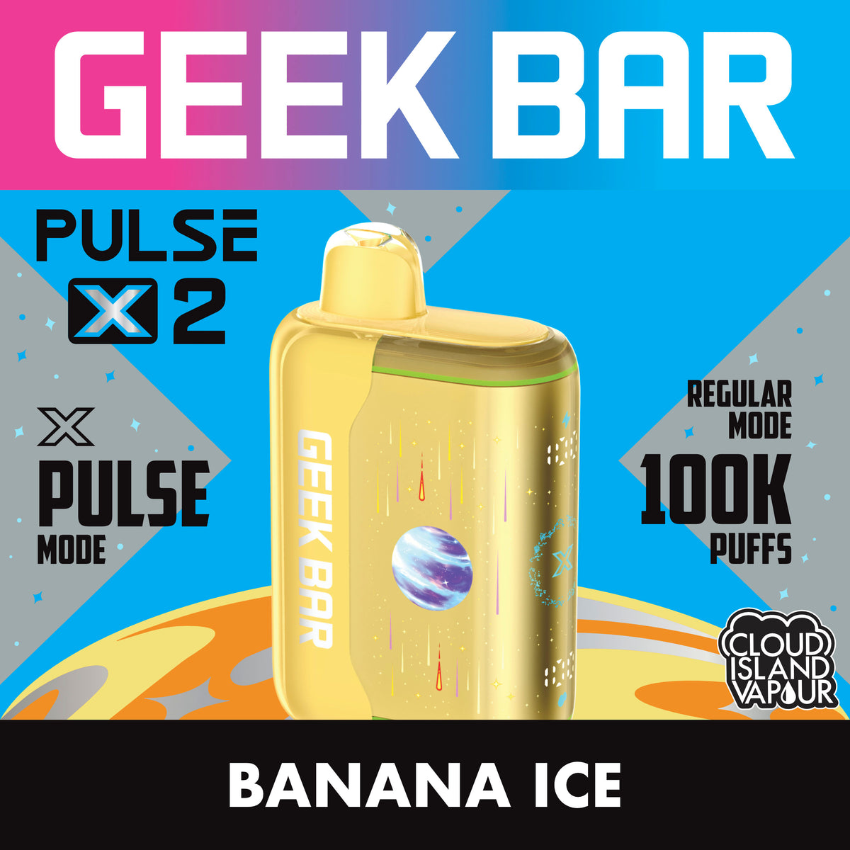 GEEK BAR PULSE X 2 Banana Ice