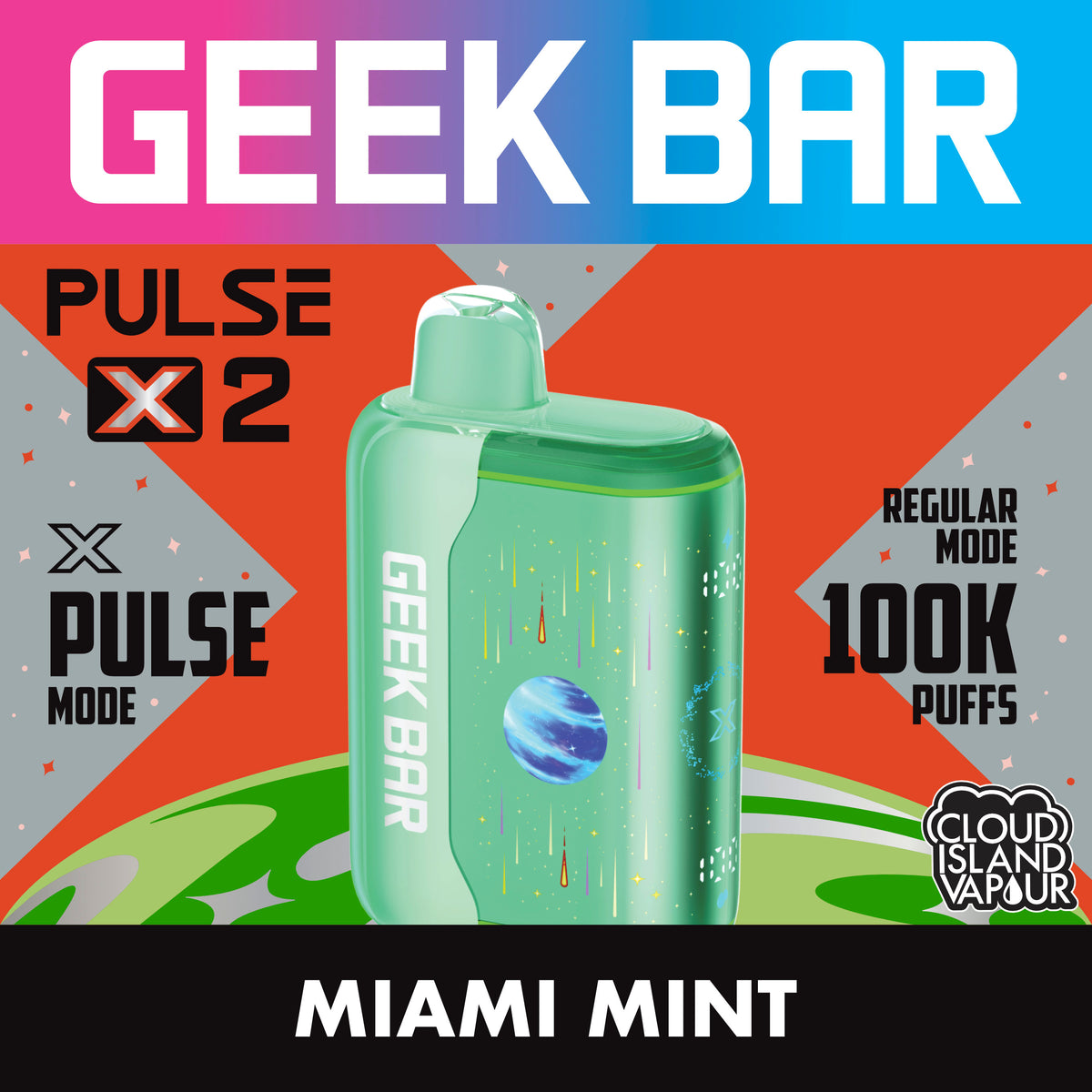 GEEK BAR PULSE X 2 Miami Mint