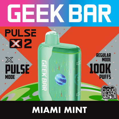 GEEK BAR PULSE X 2 Miami Mint