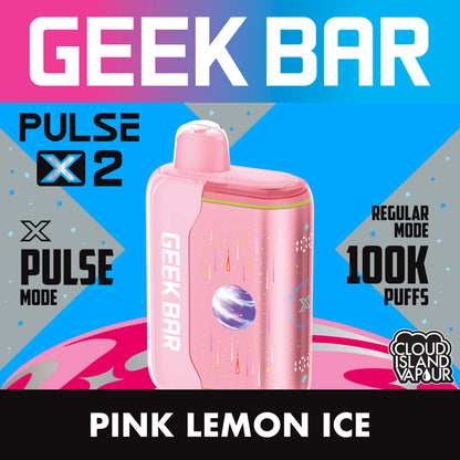 GEEK BAR PULSE X 2 Pink Lemon Ice