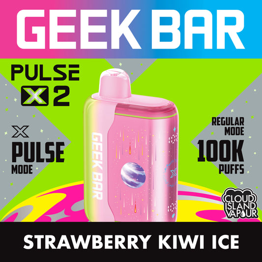 GEEK BAR PULSE X 2 Strawberry Kiwi Ice