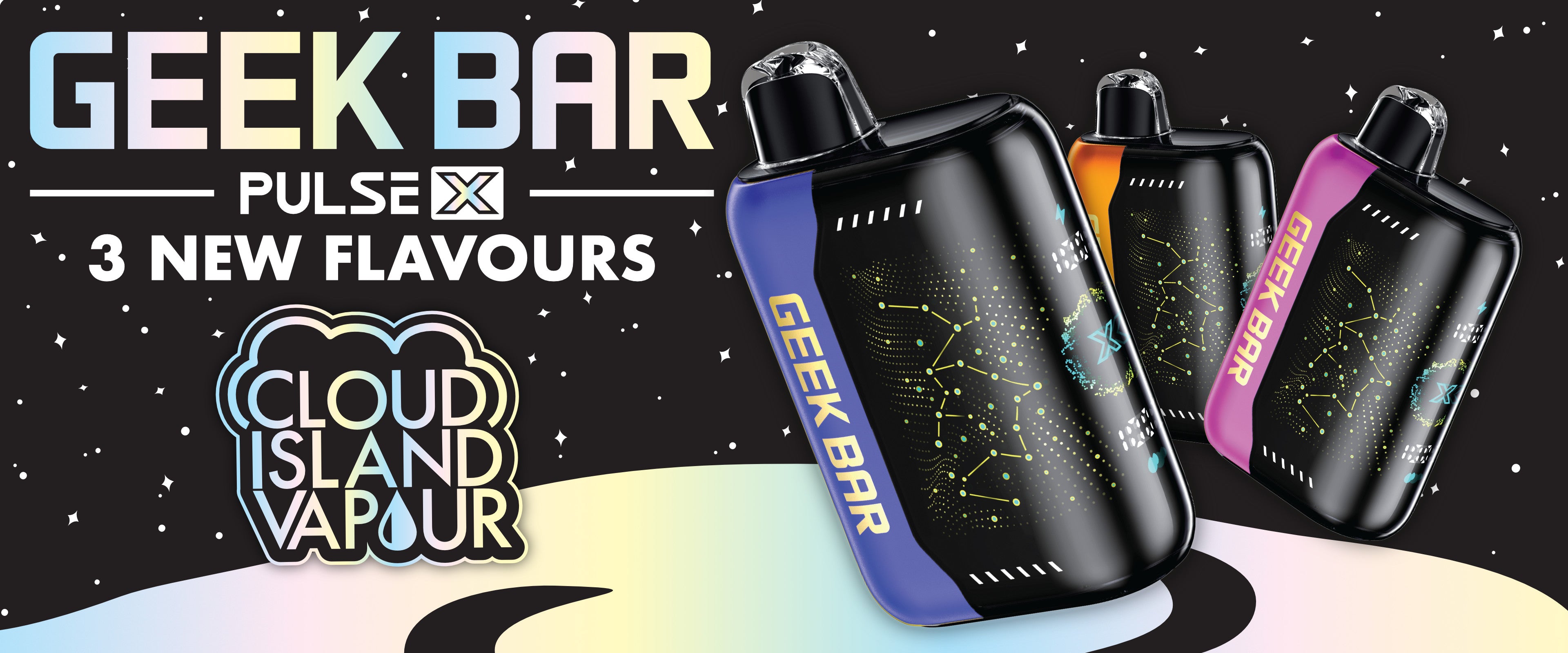 GEEK BAR PULSE X 3 New Flavours Disposable Vape Banner