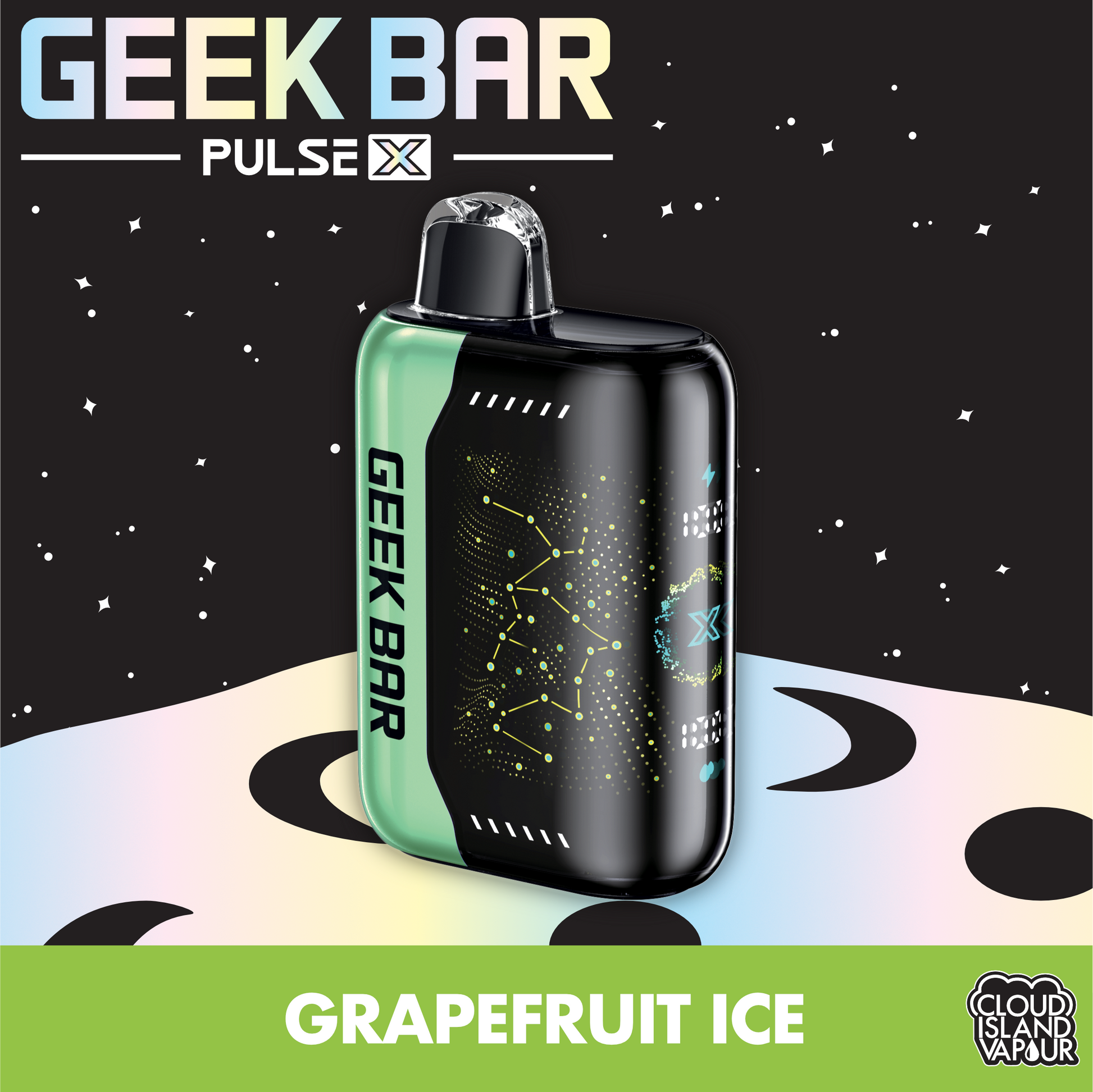 GEEK BAR PULSE X Disposable Vape - Grapefruit Ice Cloud Island Vapour GEEK BAR PULSE X Disposable Vape - Grapefruit Ice Cloud Island Vapour