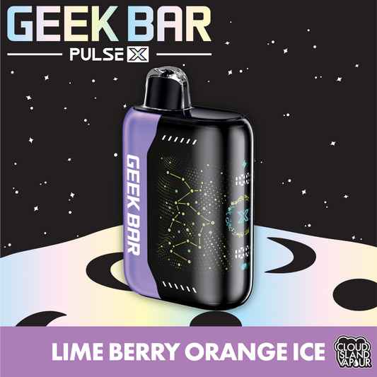 GEEK BAR PULSE X Disposable Vape Lime Berry Orange Ice