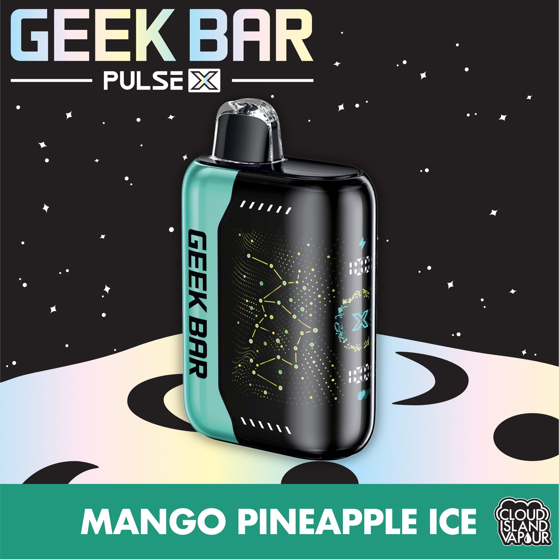 GEEK BAR PULSE X Disposable Vape - Mango Pineapple Ice Cloud Island Vapour GEEK BAR PULSE X Disposable Vape - Mango Pineapple Ice Cloud Island Vapour