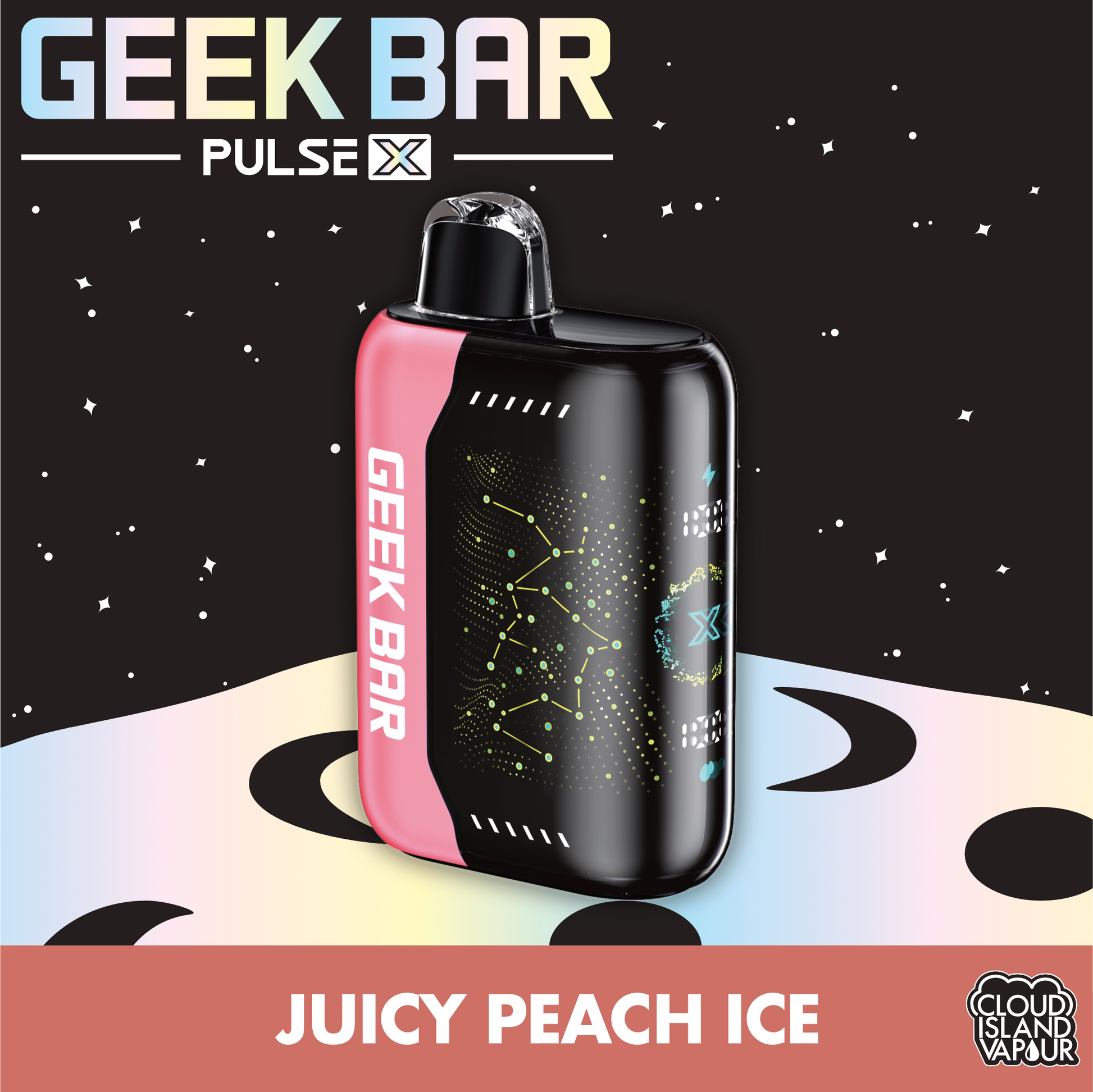 GEEK BAR PULSE X Disposable Vape - Juicy Peach Ice Cloud Island Vapour GEEK BAR PULSE X Disposable Vape - Juicy Peach Ice Cloud Island Vapour