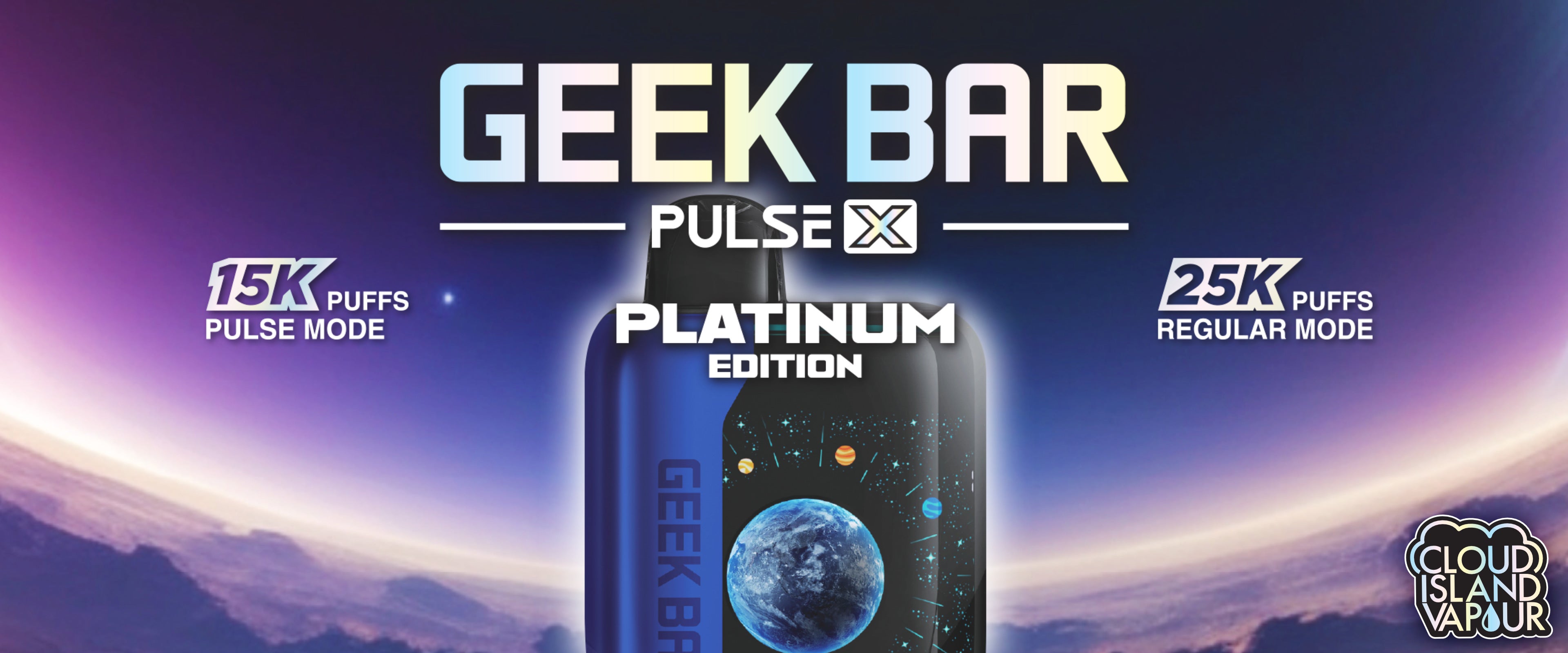 GEEK BAR PULSE X PLATINUM EDITION Disposable Vape Banner