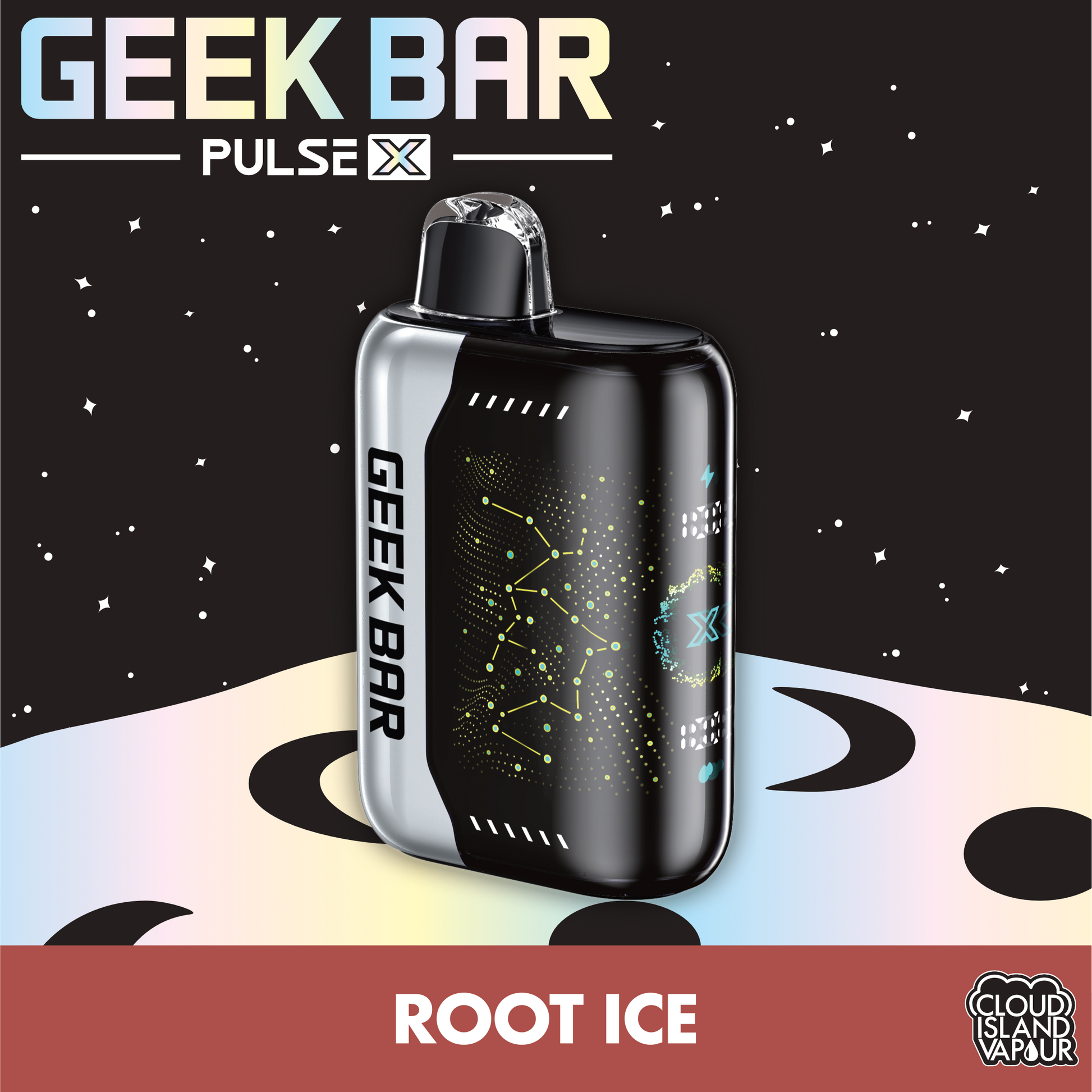 GEEK BAR PULSE X Disposable Vape - Root Ice Cloud Island Vapour GEEK BAR PULSE X Disposable Vape - Root Ice Cloud Island Vapour